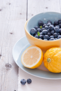 blueberries and lemons