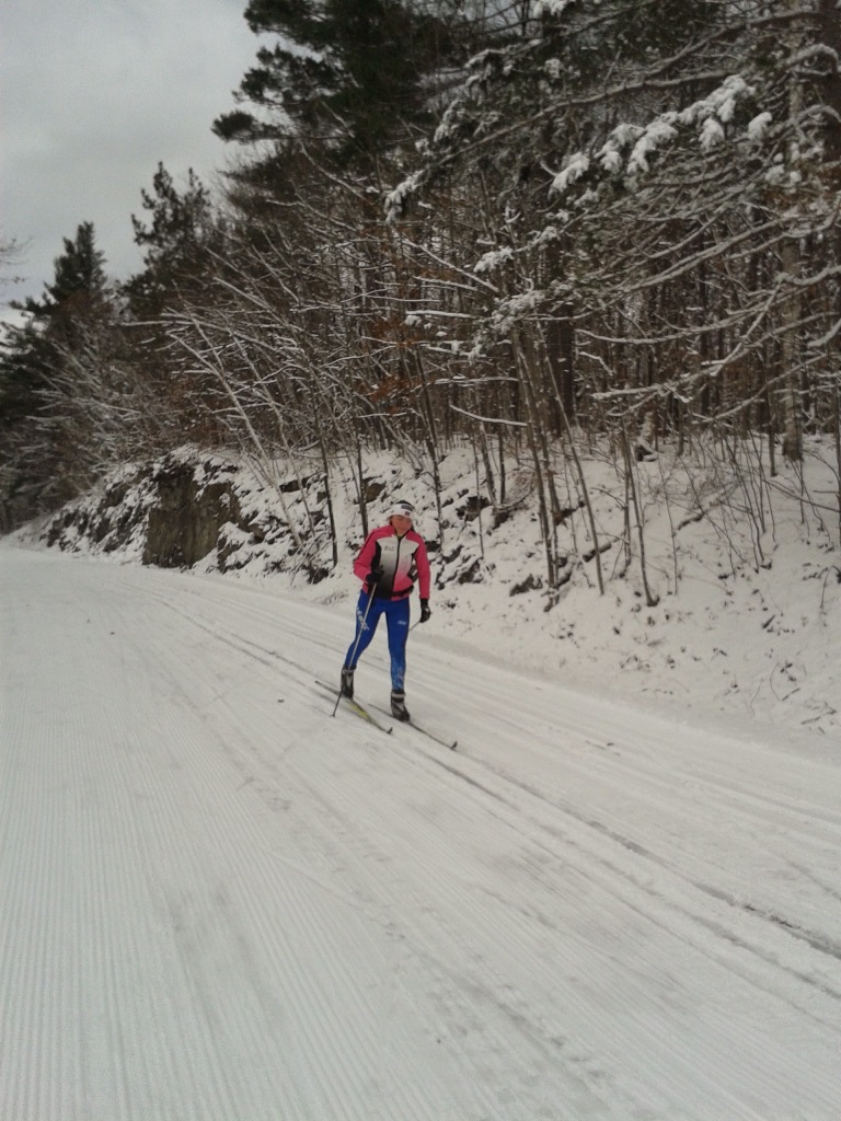 We weren't the only ones enjoying the snow - here's Nakkertok's Emily Stewart Jones 