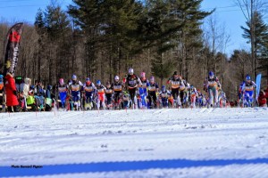 Mass Start of the Women's Field (Photo Bernard Pigeon)