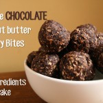 double chocolate energy bites bowl with text