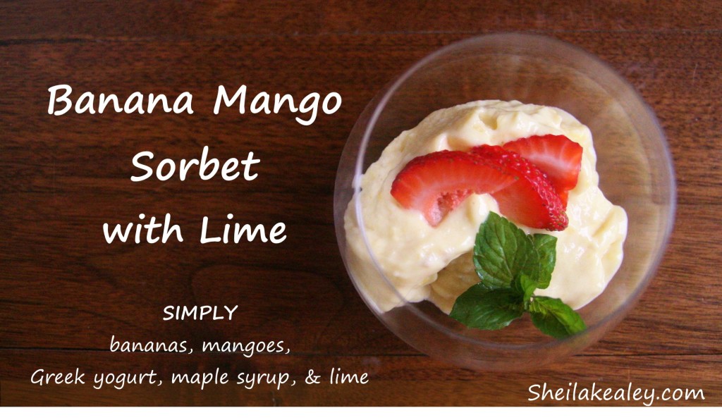 banana mango parfait with text