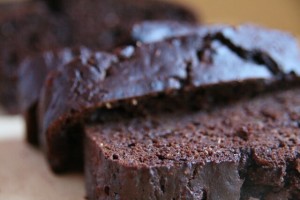 Chocolate Zucchini Bread Closeup Sm