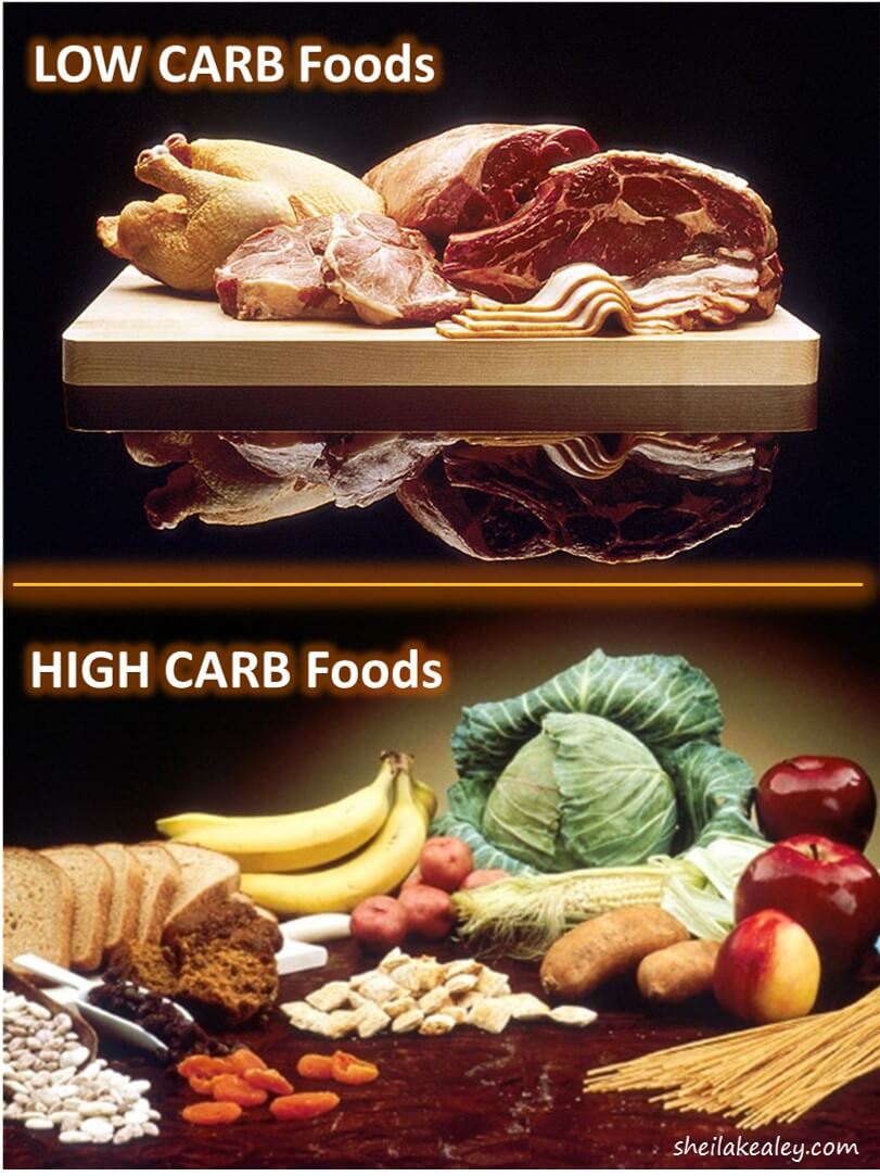 What are some high-carbohydrate foods?