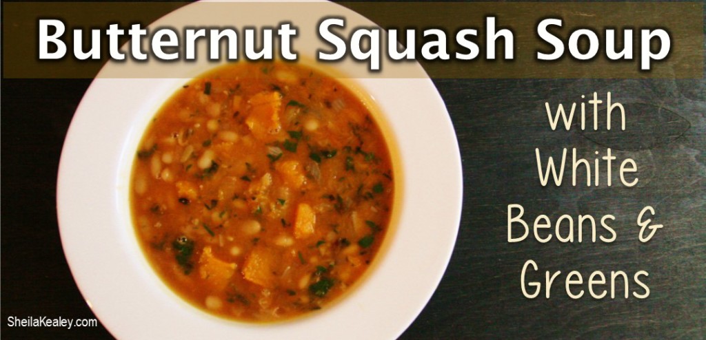 Butternut Squash White Bean Soup Text