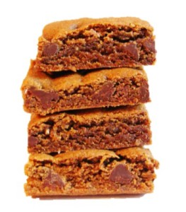 Ginger Bars With Chocolate Isolated