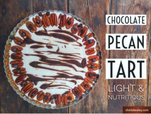 Chocolate Pecan Tart Square