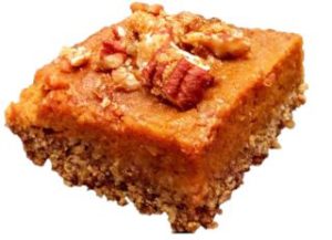 Isolated Pecan Pumpkin Bar Small