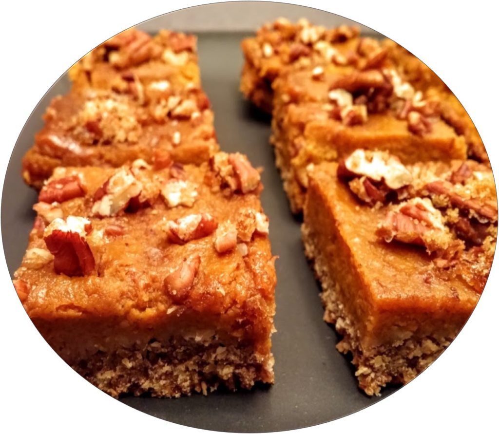 Pumpkin Pecan Bars Circle