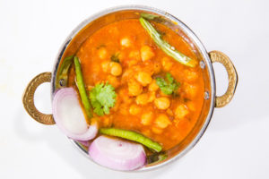 Typical North Indian spicy dish or cuisine called Chana Masala